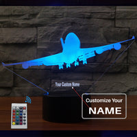 Thumbnail for Landing Boeing 747 Silhouette Designed 3D Lamps