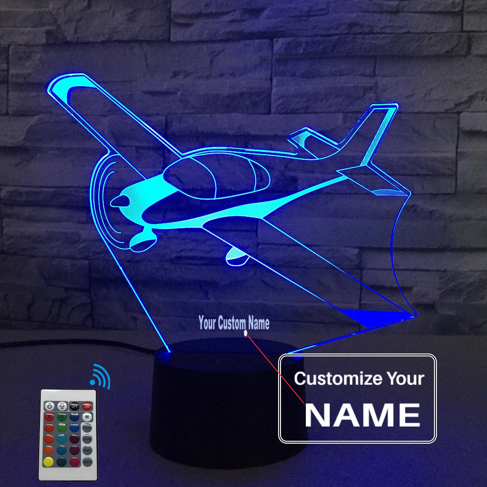 Beautiful Propeller Designed 3D Lamp