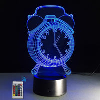 Thumbnail for 3D Alarm Clock Designed Night Lamp
