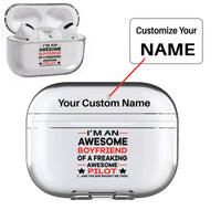 Thumbnail for I am an Awesome Boyfriend Designed Transparent Earphone AirPods 