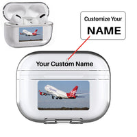 Thumbnail for Virgin Atlantic Boeing 747 Designed Transparent Earphone AirPods 