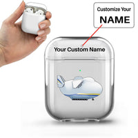 Thumbnail for Antonov 225 Side Profile Designed Transparent Earphone AirPods Cases