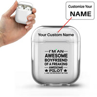 Thumbnail for I am an Awesome Boyfriend Designed Transparent Earphone AirPods Cases