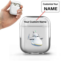 Thumbnail for Antonov 225 And Buran Designed Transparent Earphone AirPods Cases
