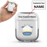 Thumbnail for Antonov 225 ROUND Designed Transparent Earphone AirPods Cases