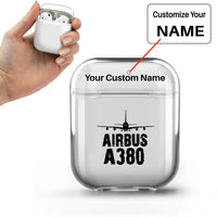 Thumbnail for Airbus A380 & Plane Designed Transparent Earphone AirPods Cases