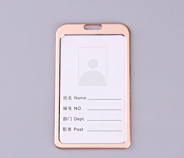 Aluminum Alloy Card Cover Case Bank Business Work Card Holder