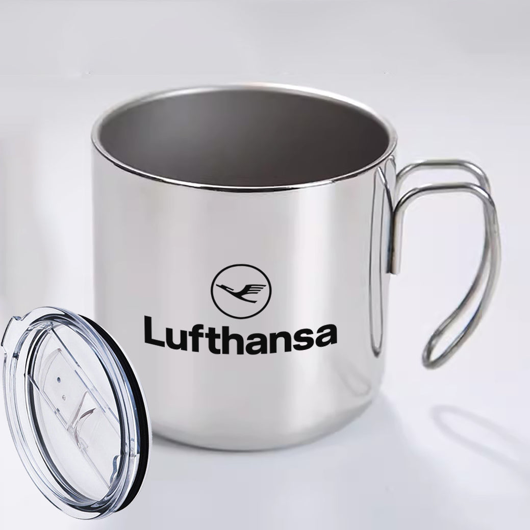 Lufthansa Airlines Designed Stainless Steel Portable Mugs