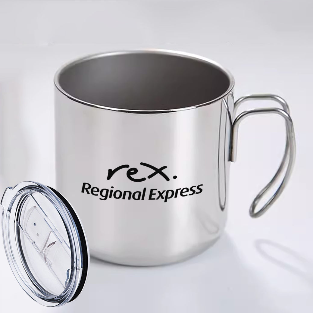 Rex Airlines Designed Stainless Steel Portable Mugs