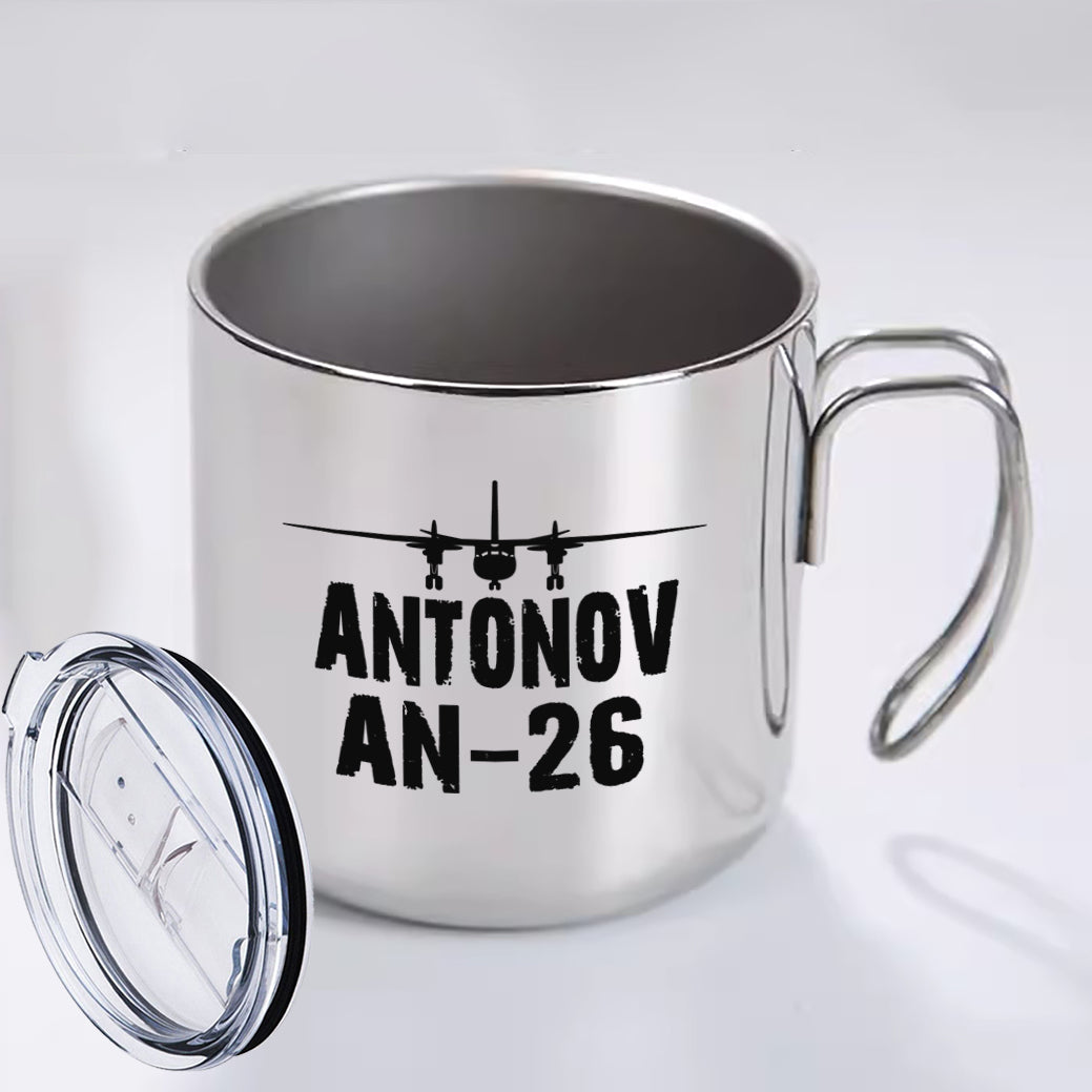 Antonov AN-26 & Plane Designed Stainless Steel Portable Mugs