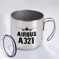 Thumbnail for Airbus A321 & Plane Designed Stainless Steel Portable Mugs