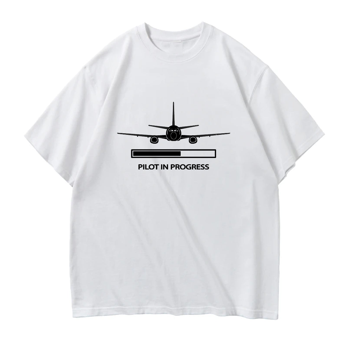 Pilot In Progress Designed Relax Fit T-Shirts
