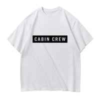 Thumbnail for Cabin Crew Text Designed Relax Fit T-Shirts