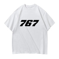 Thumbnail for 767 Flat Text Designed Relax Fit T-Shirts