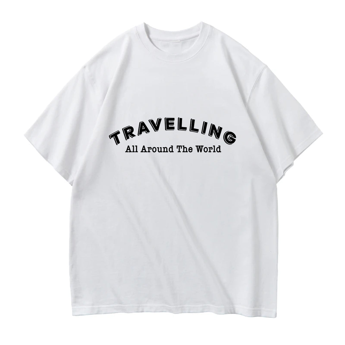 Travelling All Around The World Designed Relax Fit T-Shirts