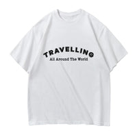 Thumbnail for Travelling All Around The World Designed Relax Fit T-Shirts