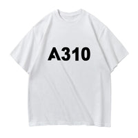 Thumbnail for A310 Flat Text Designed Relax Fit T-Shirts