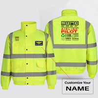 Thumbnail for Airline Pilot Label Designed Reflective Winter Jackets
