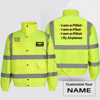 Thumbnail for I Fly Airplanes Designed Reflective Winter Jackets