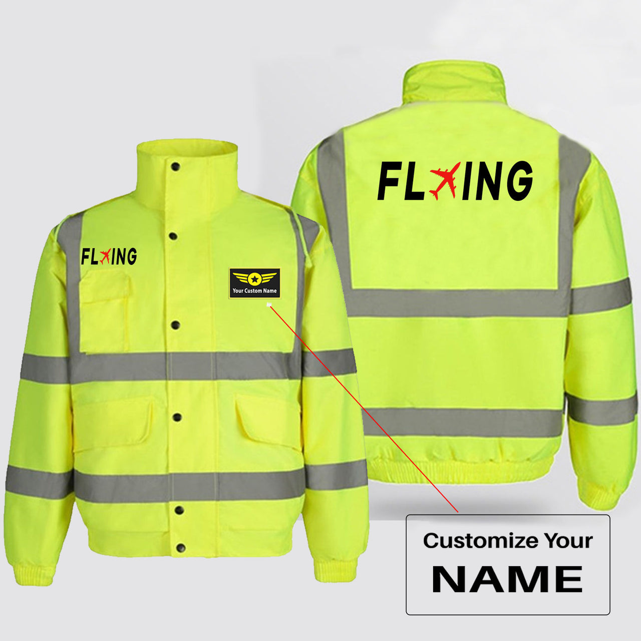 Flying Designed Reflective Winter Jackets