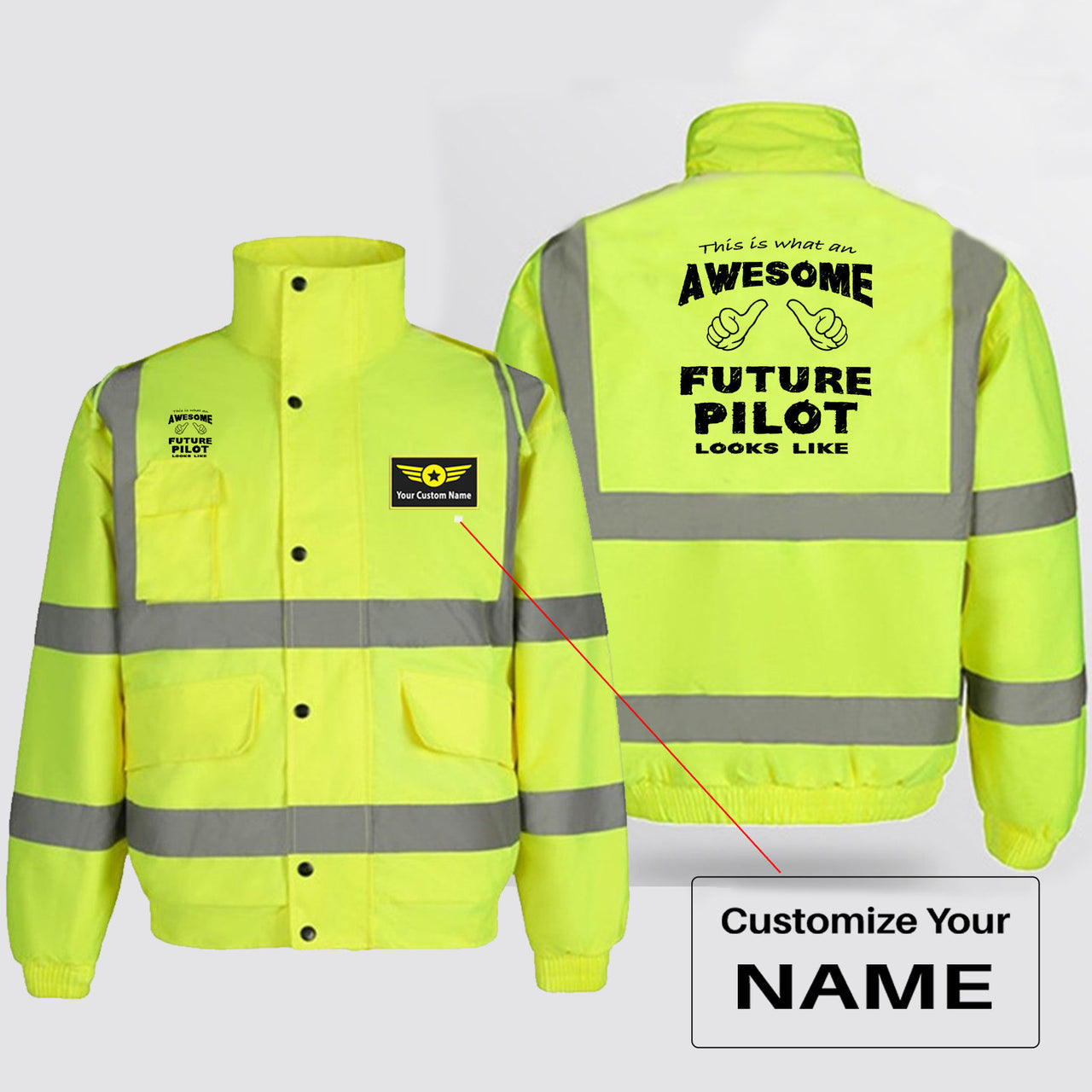 Future Pilot Designed Reflective Winter Jackets