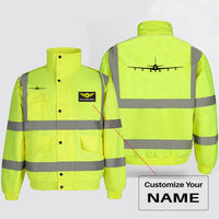 Thumbnail for Boeing 707 Silhouette Designed Reflective Winter Jackets