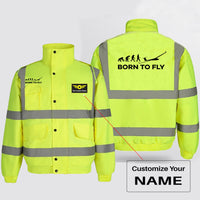 Thumbnail for Born To Fly Glider Designed Reflective Winter Jackets