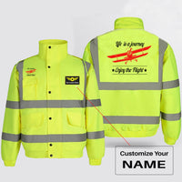 Thumbnail for Life is a journey Enjoy the Flight Designed Reflective Winter Jackets