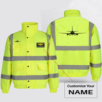 Thumbnail for Boeing 737 Silhouette Designed Reflective Winter Jackets