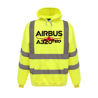 Thumbnail for Amazing Airbus A320neo Designed Reflective Hoodies
