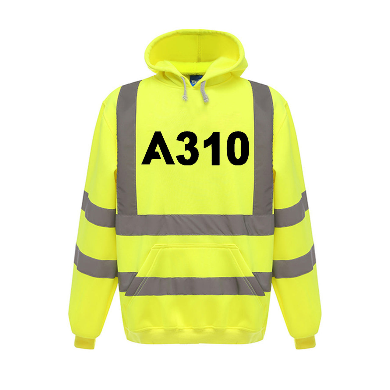 A310 Flat Text Designed Reflective Hoodies