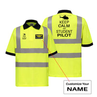 Thumbnail for Student Pilot (Helicopter) Designed Reflective Polo T-Shirts