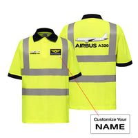 Thumbnail for The Airbus A320 Designed Reflective Polo T-Shirts