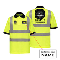 Thumbnail for Keep It Coordinated Designed Reflective Polo T-Shirts
