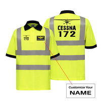 Thumbnail for Cessna 172 & Plane Designed Reflective Polo T-Shirts