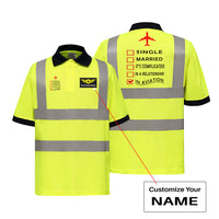 Thumbnail for In Aviation Designed Reflective Polo T-Shirts