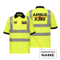 Thumbnail for Amazing Airbus A380 Designed Reflective Polo T-Shirts