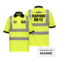 Thumbnail for Diamond DA42 & Plane Designed Reflective Polo T-Shirts