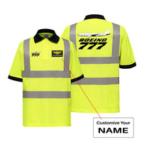 Thumbnail for The Boeing 777 Designed Reflective Polo T-Shirts