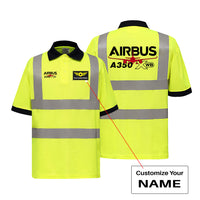 Thumbnail for Amazing Airbus A350 Designed Reflective Polo T-Shirts