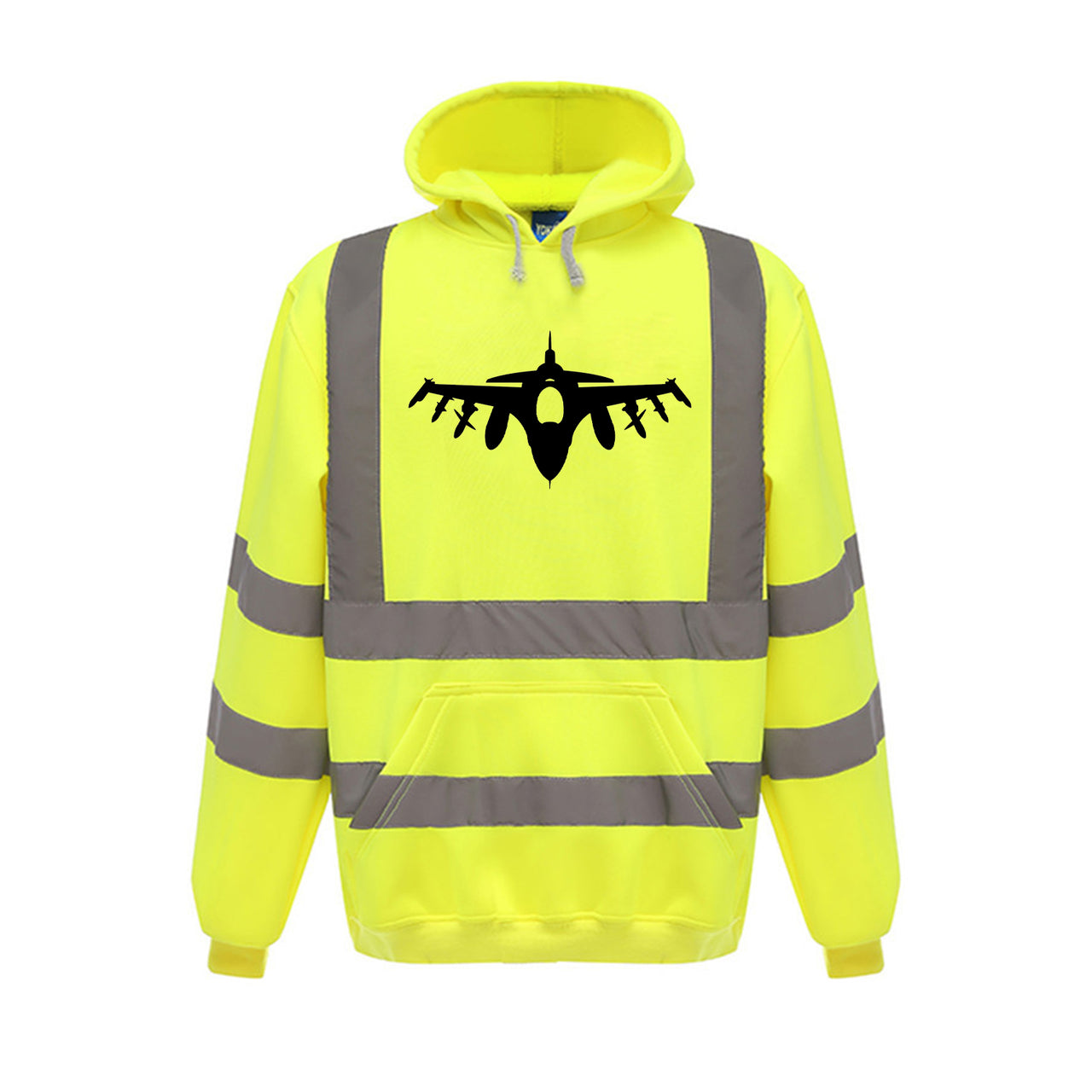 Fighter Jet 16 Silhouette Designed Reflective Hoodies