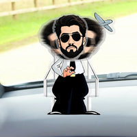 Thumbnail for Captain Holding Plane Custom Automatic Shaking Head Decorations Personalized Acrylic