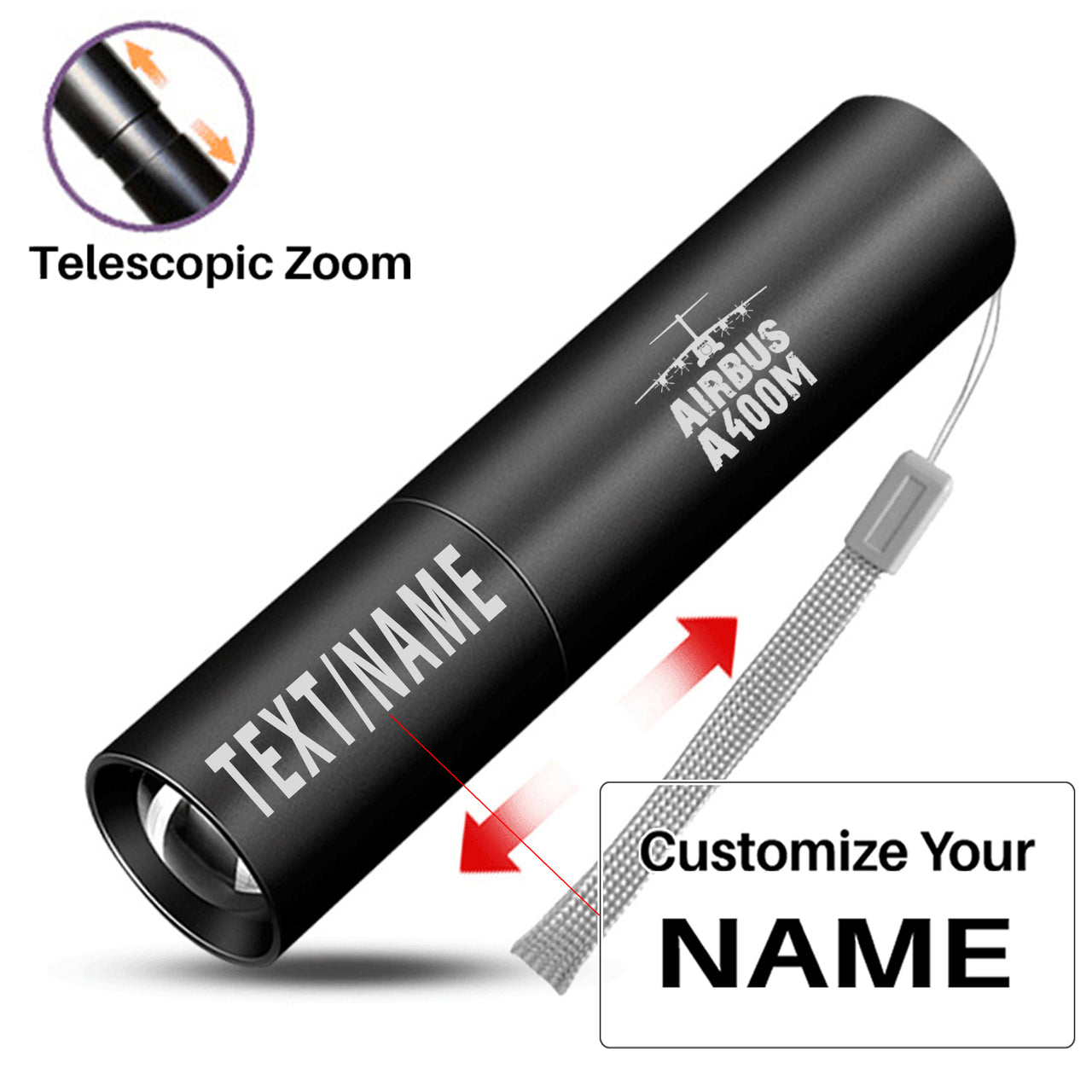 Airbus A400M & Plane Designed Mini LED Emergency Flashlight