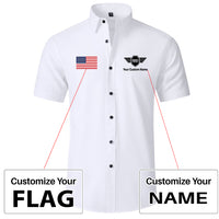 Thumbnail for Custom Flag & Name with Badge 5 Design Super Quality Short Sleeve Shirts