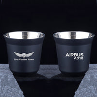 Thumbnail for Airbus A310 & Text Designed Double Wall Stainless Steel Coffee Mugs