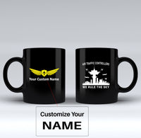 Thumbnail for Air Traffic Controllers - We Rule The Sky Designed Black Mugs
