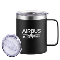 Thumbnail for Amazing Airbus A321neo Designed Stainless Steel Laser Engraved Mugs