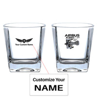 Thumbnail for Airbus A350 & Trent Wxb Engine Designed Whiskey Glass