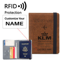 Thumbnail for KLM Royal Dutch Airlines Designed Passport Cover Travel Wallet Passport Holder