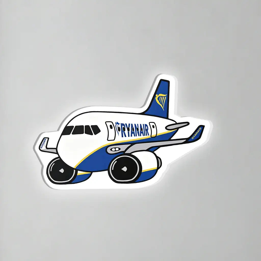 Ryanair B737 Inductive Wall Led Aircraft & 3D Lamp